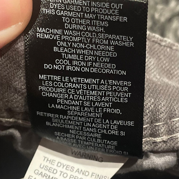 Ninth Hall Stacked Flare Grey Denim Jeans Mens Size 32x34 - Picture 9 of 12